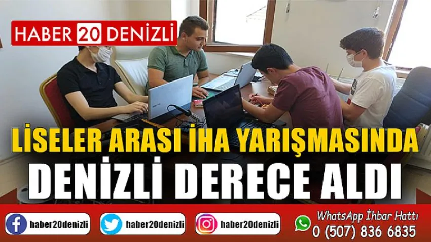 Liseler arası İHA yarışmasında Denizli derece aldı