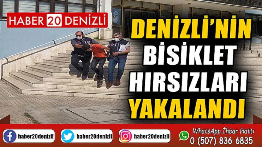 Denizli’nin bisiklet hırsızları yakalandı