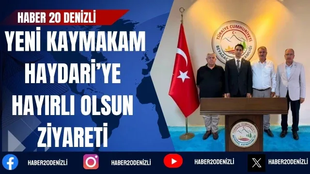 Başkan Pütün’den yeni Kaymakam Haydari’ye hayırlı olsun ziyareti