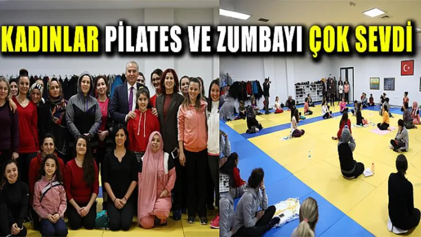Kadınlar pilates ve zumbayı çok sevdi
