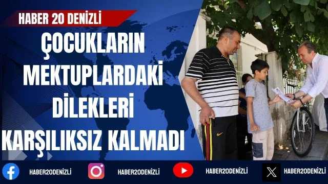 Denizli Büyükşehir’den miniklere bisiklet hediyesi