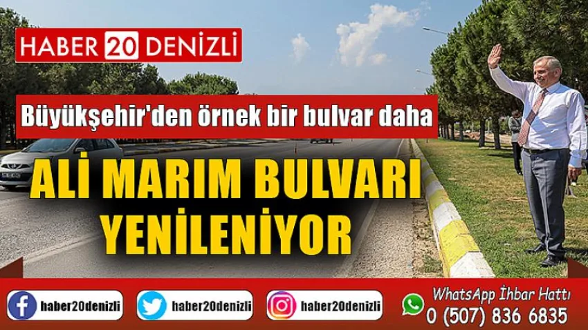Ali Marım Bulvarı yenileniyor