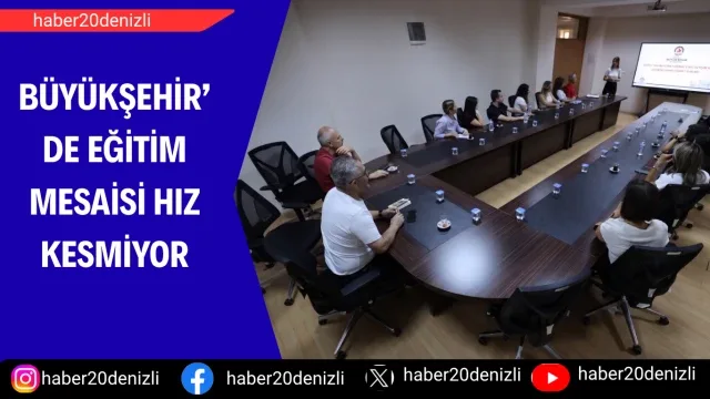 Büyükşehir’de eğitim mesaisi hız kesmiyor
