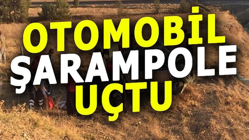 Otomobil Şarampole Devrildi