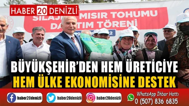 Büyükşehir’den hem üreticiye hem ülke ekonomisine destek