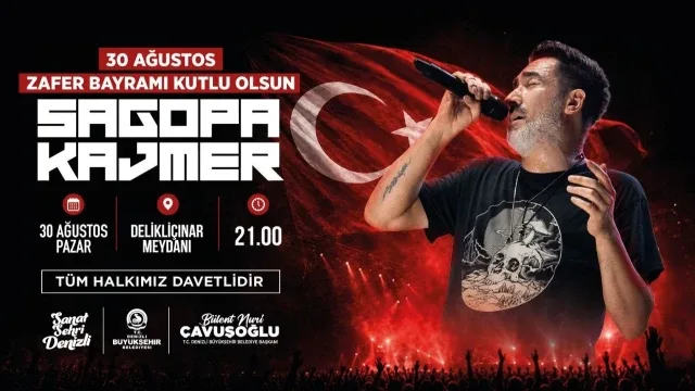 Büyük Zaferin 104. yılında Denizli'de Sagopa Kajmer rüzgarı esecek