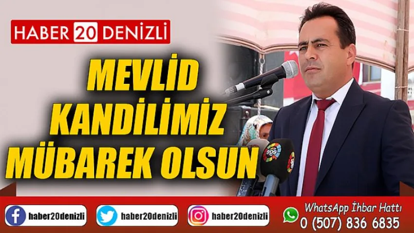Başkan Sağınç'tan Mevlid Kandili Mesajı