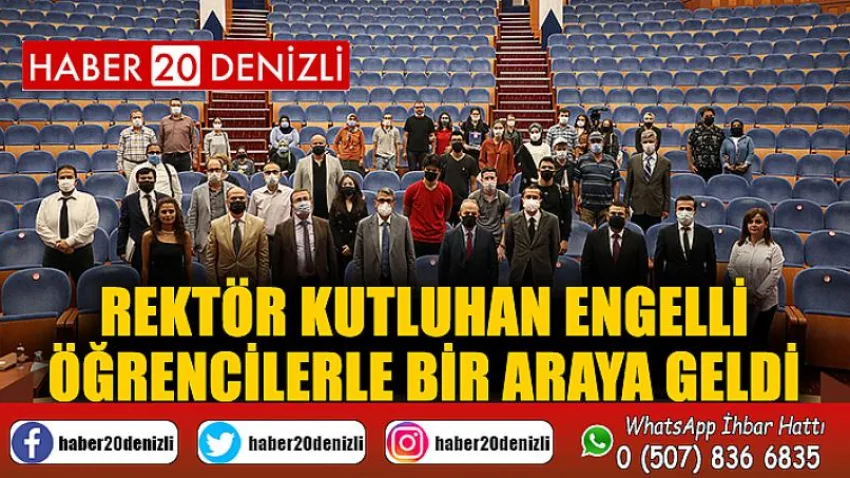 Rektör Kutluhan Engelli Öğrencilerle Bir Araya Geldi