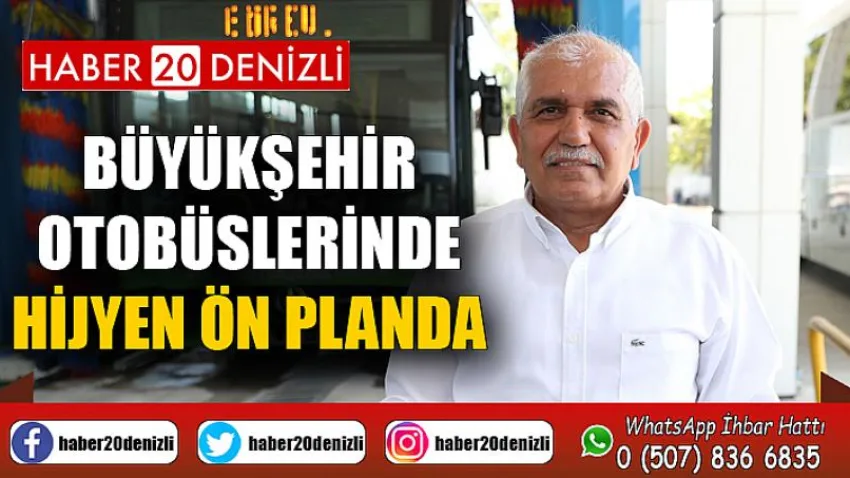 Büyükşehir otobüslerinde hijyen ön planda