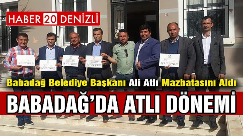 Babadağ’da Atlı Dönemi