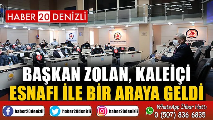 Başkan Zolan, Kaleiçi esnafı ile bir araya geldi