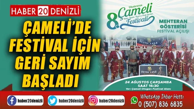 Çameli’de festival için geri sayım başladı