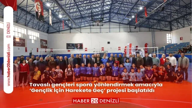 Tavaslı gençleri spora yönlendirmek amacıyla ‘Gençlik İçin Harekete Geç’ projesi başlatıldı