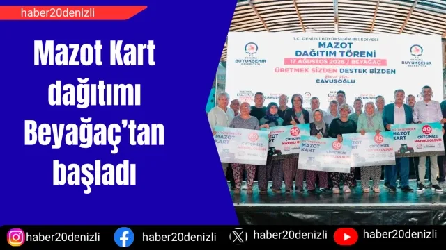 Mazot Kart dağıtımı Beyağaç’tan başladı