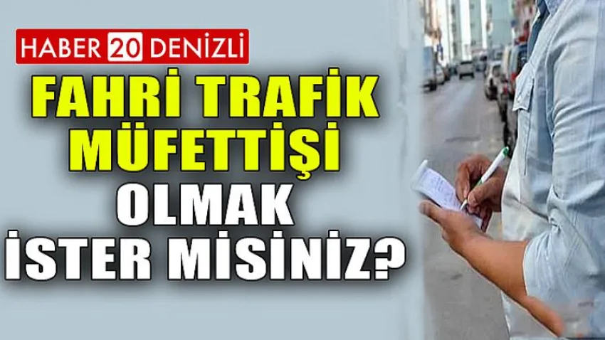 Fahri Trafik Müfettişi Olmak İster Misiniz?