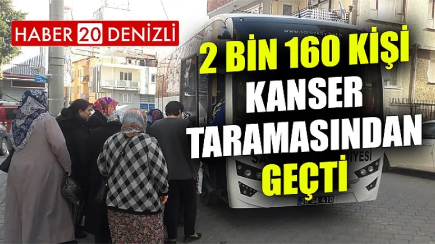 Sarayköy’de 2 bin 160 kişi kanser taramasından geçti