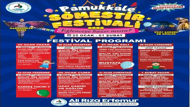 Pamukkale’de Çocuklar için Dopdolu Sömestir Festivali Başlıyor