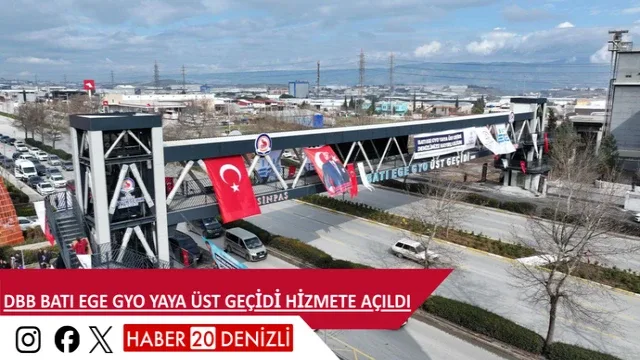 DBB Batı Ege GYO Yaya Üst Geçidi hizmete açıldı