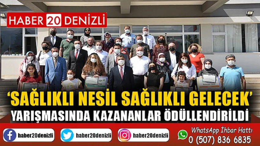 ‘Sağlıklı Nesil Sağlıklı Gelecek’ yarışmasında kazananlar ödüllendirildi