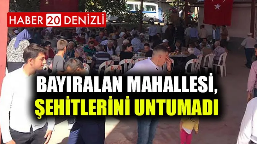 Bayıralan Mahallesi, Şehitlerini Untumadı