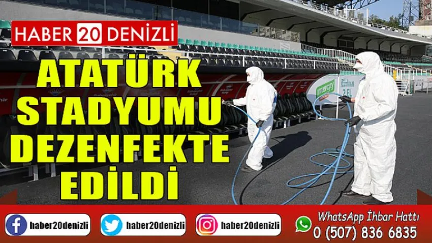 Atatürk Stadyumu dezenfekte edildi