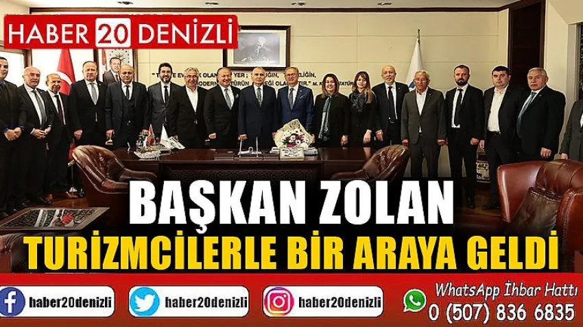 Başkan Zolan turizmcilerle bir araya geldi