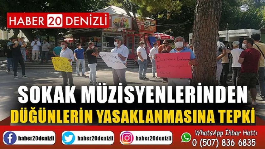 Sokak müzisyenlerinden düğünlerin yasaklanmasına tepki