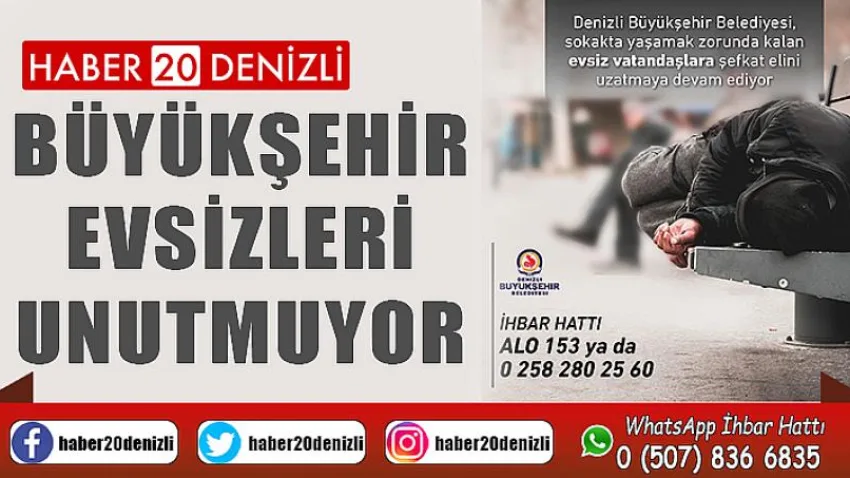 Büyükşehir evsizleri unutmuyor
