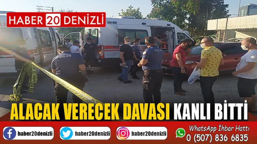 Alacak verecek davası kanlı bitti