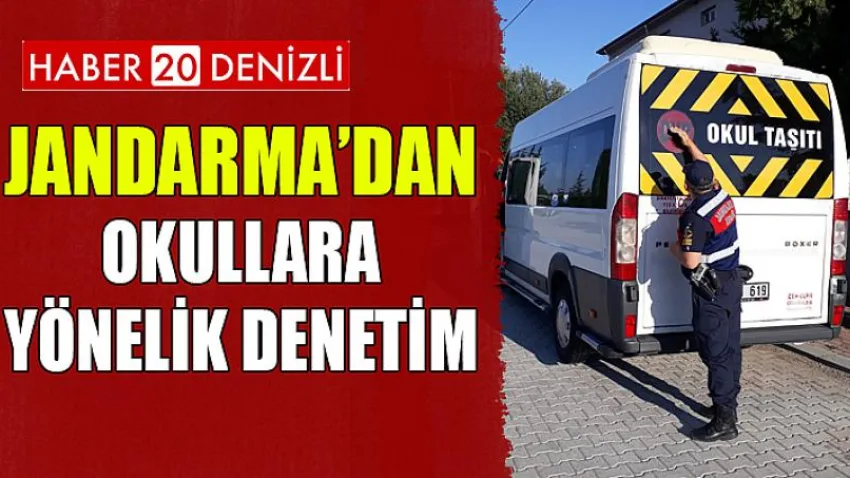 Jandarma’dan Okul Servis Araçlarına ve Okul Çevresine Yönelik Denetim