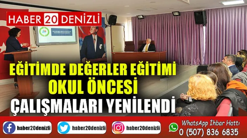 Eğitimde Değerler Eğitimi Okul Öncesi Çalışmaları Yenilendi