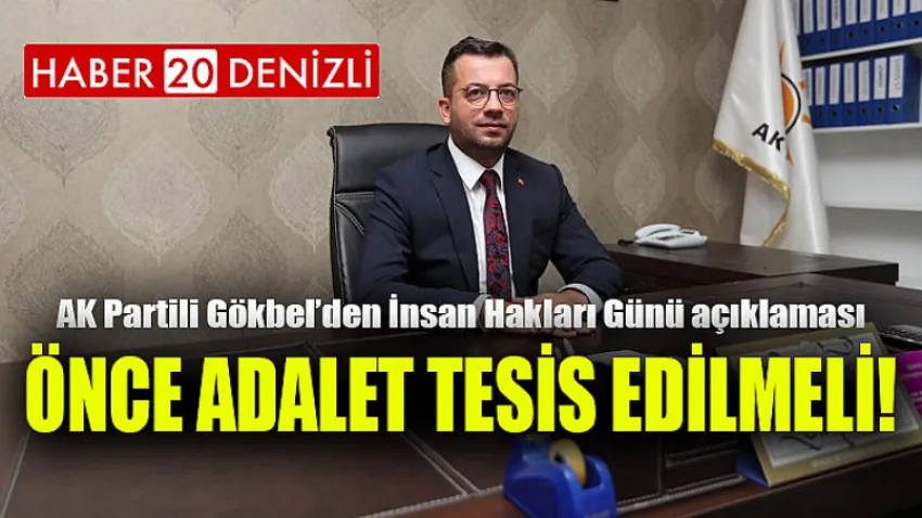 Önce Adalet Tesis Edilmeli!