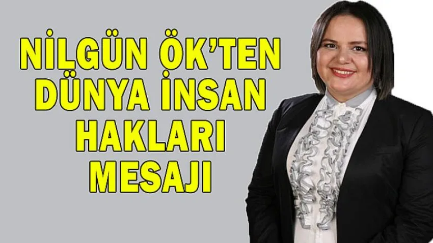 Nilgün Ök'ten Dünya İnsan Hakları Mesajı