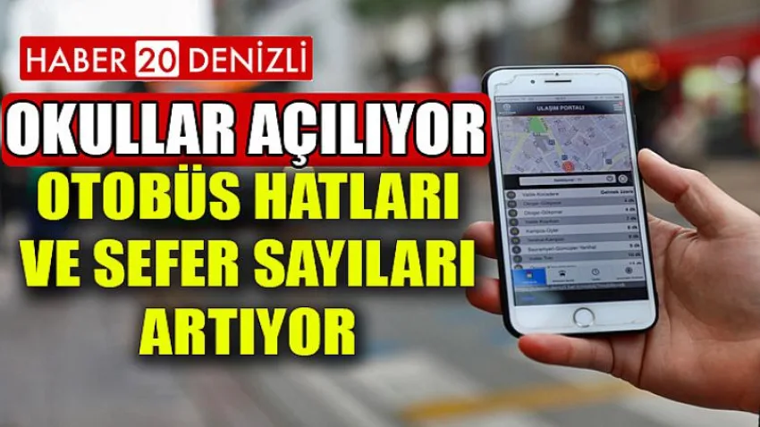 Okullar açılıyor, otobüs hatları ve sefer sayıları artıyor