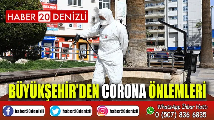Büyükşehir'den Corona Önlemleri