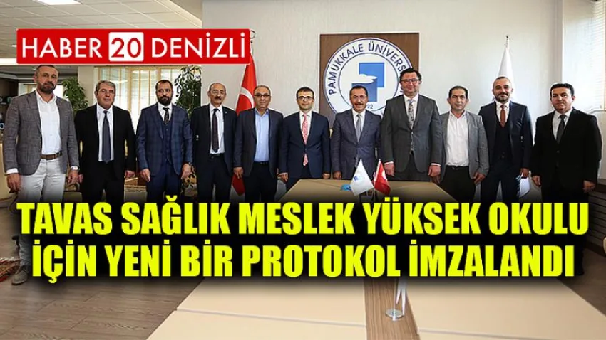 Tavas Sağlık Meslek Yüksek Okulu İçin Yeni Bir Protokol İmzalandı