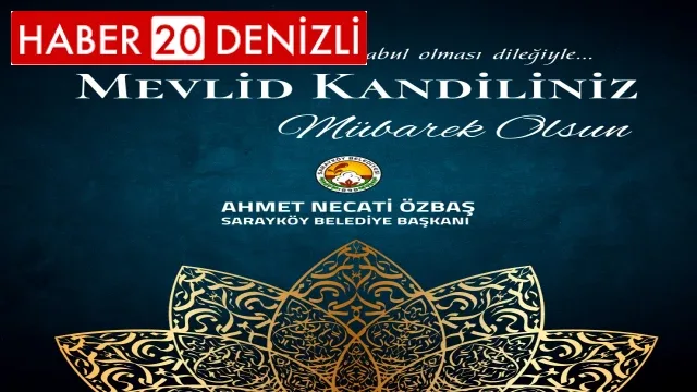 Başkan Özbaş’dan Mevlid Kandili Mesajı