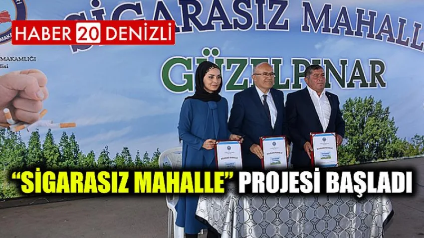 “Sigarasız Mahalle” Projesi Başladı