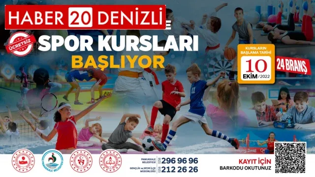 Pamukkale’de Spor Kursları Başlıyor