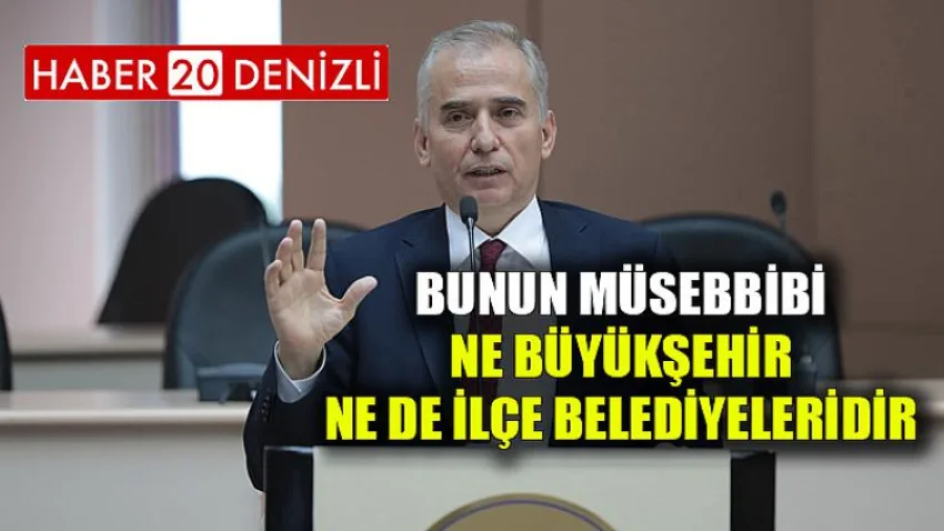 Bunun müsebbibi ne büyükşehir ne de ilçe belediyeleridir