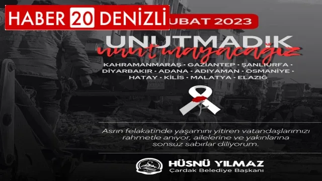 Başkan Yılmaz''Tam 1 yıl geçti, ama içimizin sızısı hiç geçmedi''