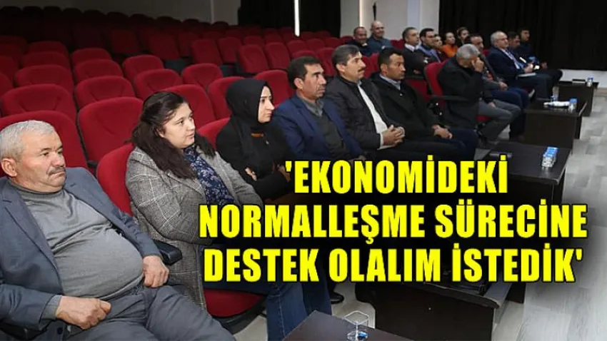 'Ekonomideki Normalleşme Sürecine Destek Olalım İstedik'
