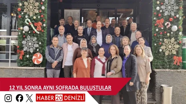 12 yıl sonra aynı sofrada buluştular