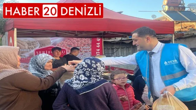 Deva Partisi Denizli İl Teşkilatı Kapı Kapı Gezerek Pide Dağıttı!