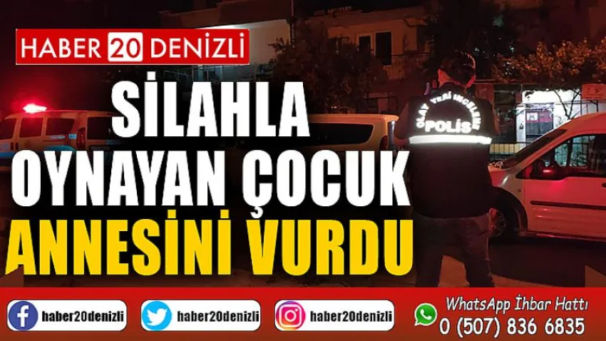 Silahla oynayan çocuk, annesini vurdu
