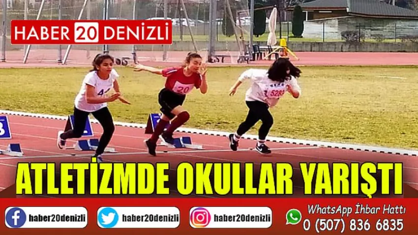 Atletizmde Okullar Yarıştı