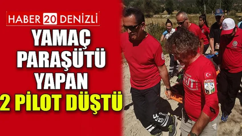 Yamaç Paraşütü Yapan 2 Pilot Düştü