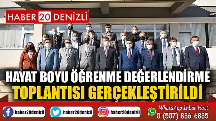 Hayat boyu öğrenme değerlendirme toplantısı gerçekleştirildi