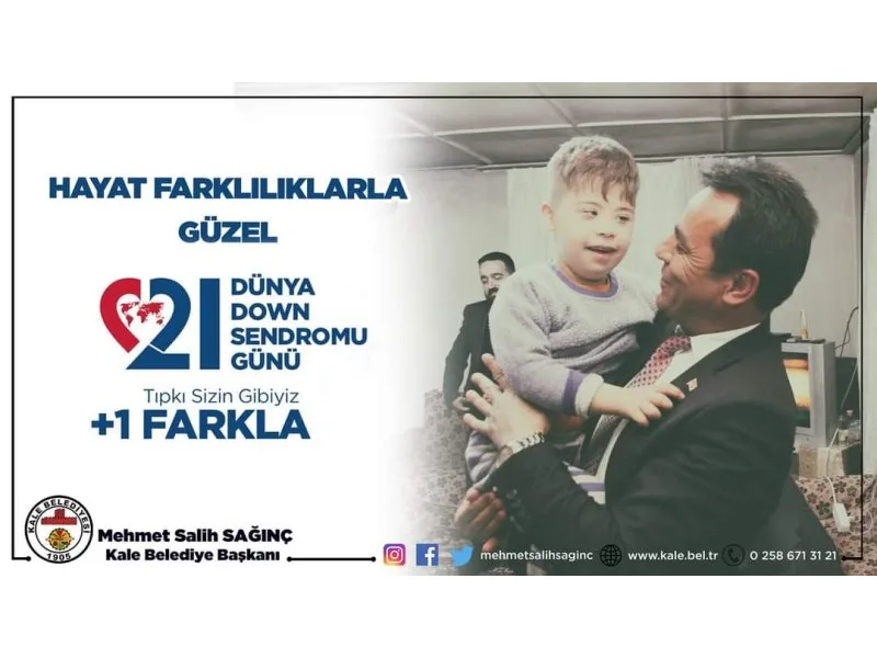 Başkan Sağınç DownSendromuFarkındalıkGünü masajı