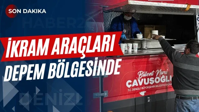Büyükşehir ikram araçları deprem bölgesinde